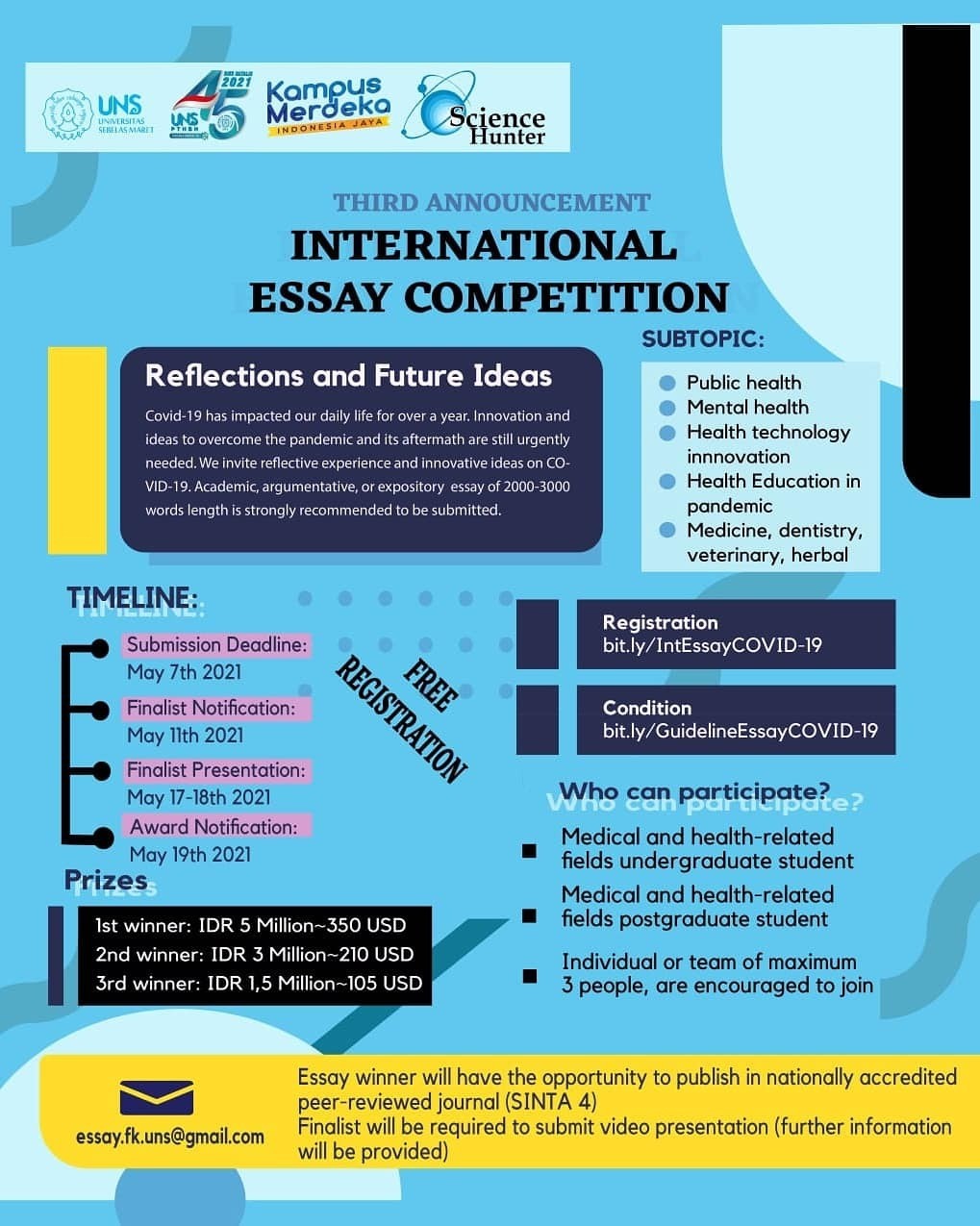 huea international essay competition
