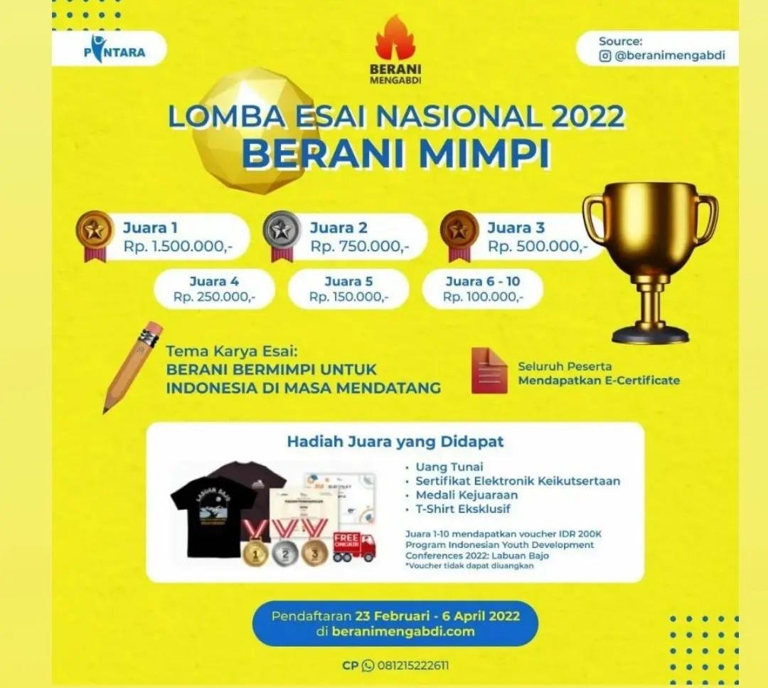 [Lomba Esai Nasional : DEADLINE 6 APRIL 2022] - Science Hunter